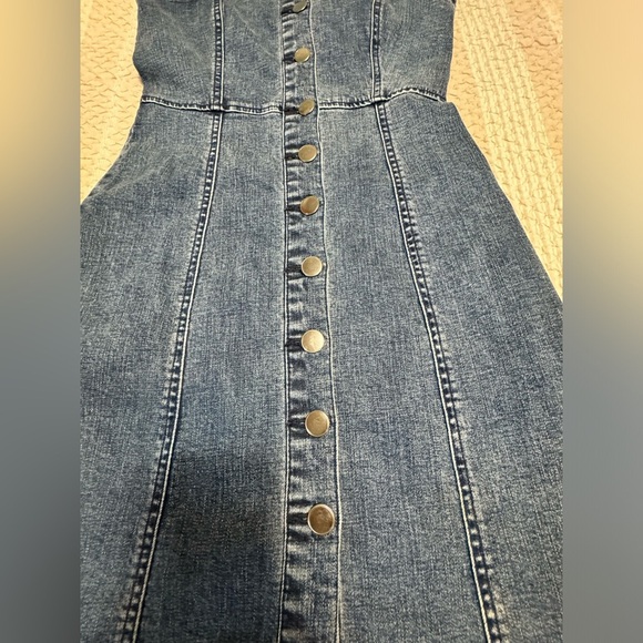 Aéropostale Denim Button-Front Skater Dress - Picture 10 of 13